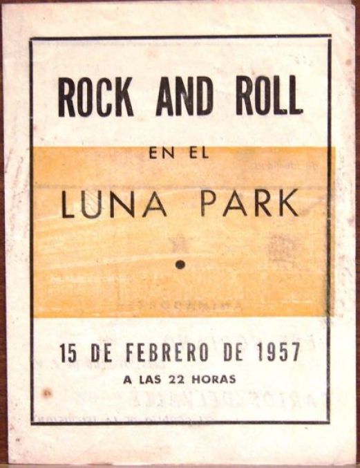 Folleto del concurso de rock and roll en el Luna Park [Imagen aportada por Alejandro Molinier]